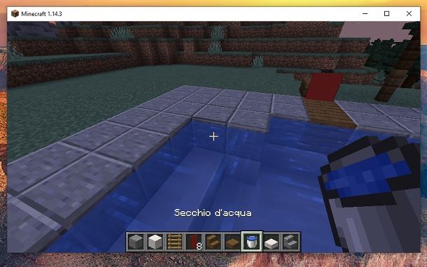 Secchio acqua Minecraft