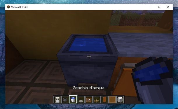 Secchio acqua Minecraft