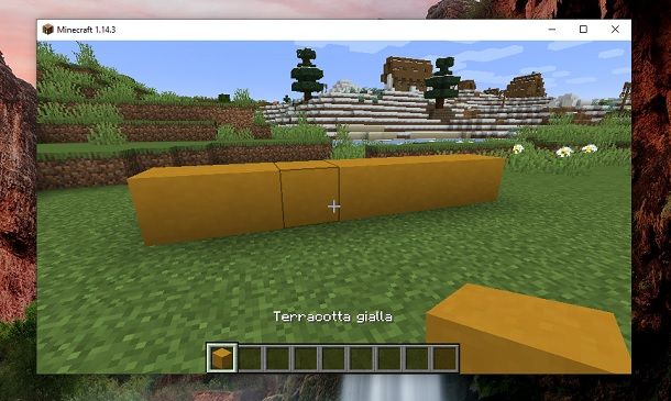 Terracotta gialla Minecraft