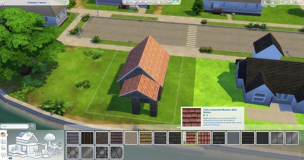 Tetto composito mosaico della natura The Sims 4