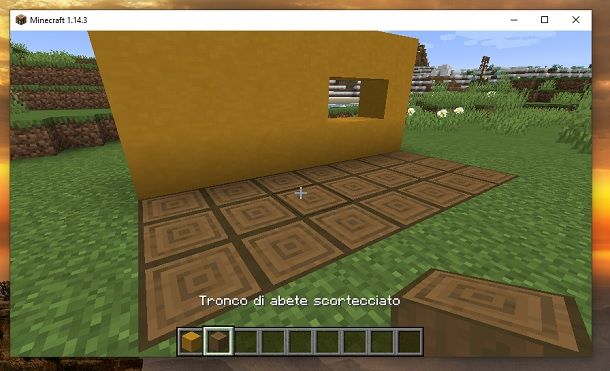 Tronco di abete scortecciato Minecraft