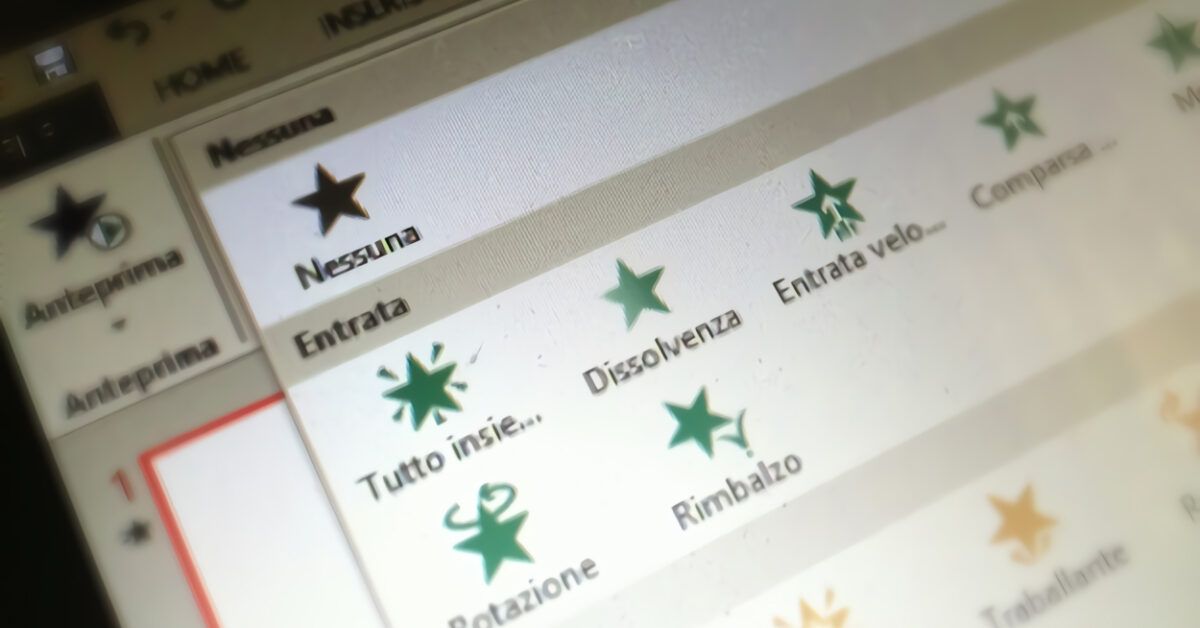 Come animare le scritte su PowerPoint