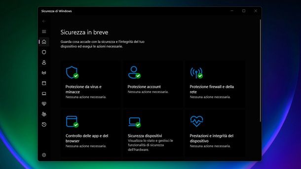 Sicurezza di Windows 11 Antivirus