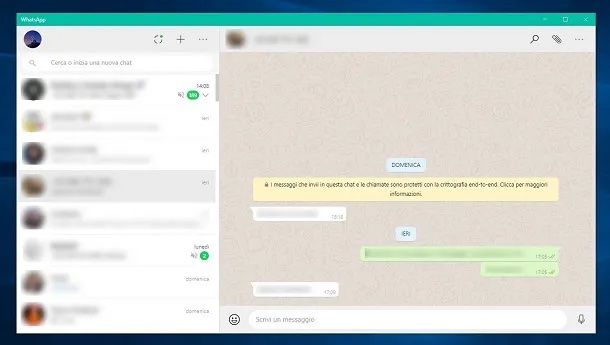 Vedere messaggi eliminati client WhatsApp