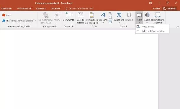 Inserire video nelle presentazioni PowerPoint