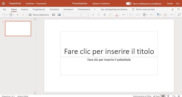 Strumenti per creare PowerPoint online