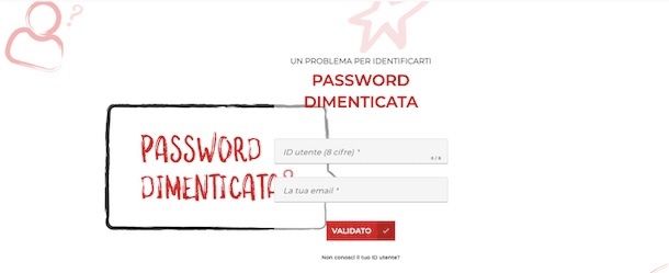 Recupero password Iliad