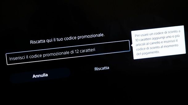 Come riscattare codice PS Plus PS5