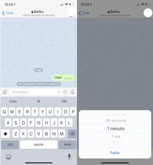 Creare una chat segreta su Telegram