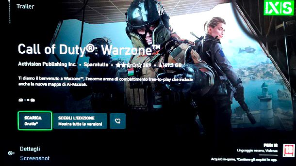 Download Warzone Xbox Series X