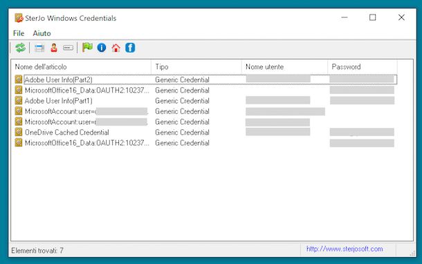 SterJo Windows Credentials