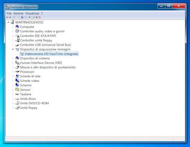 Gestione dispositivi Windows 7