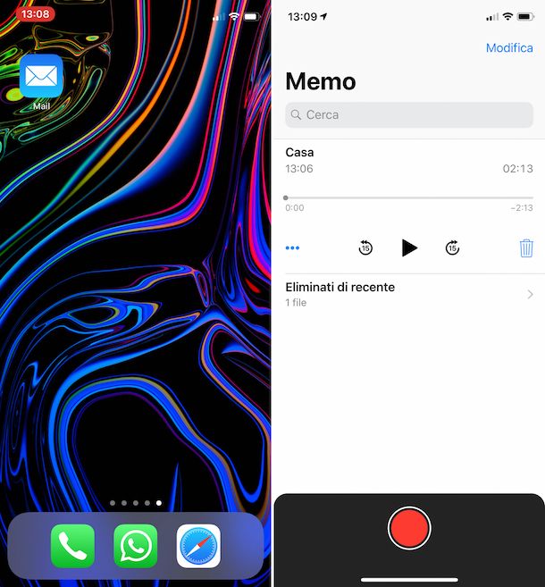 Memo vocali iPhone