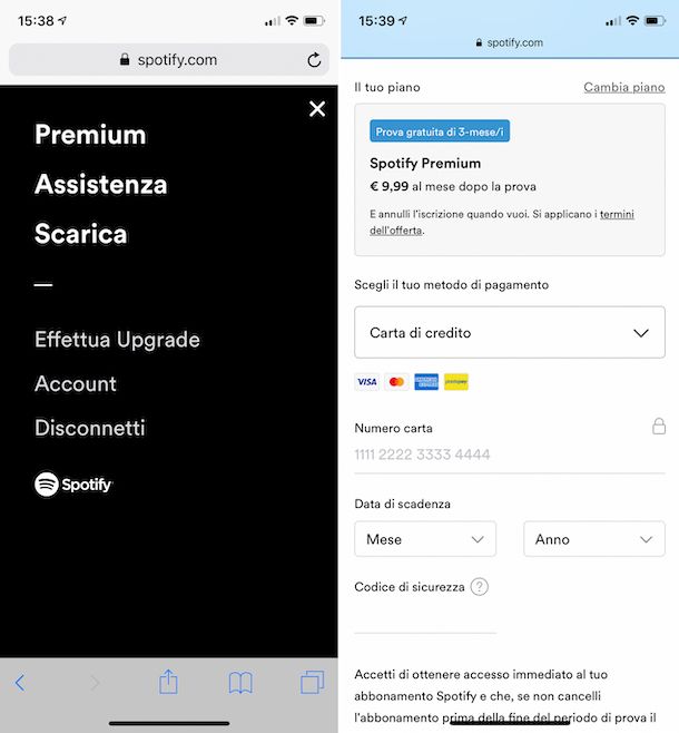 Come scaricare Spotify premium iPhone