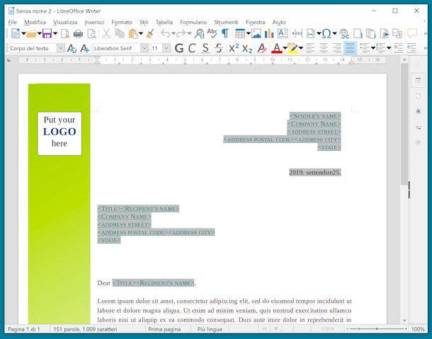 Writer LibreOffice