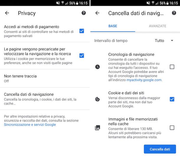 Chrome Android