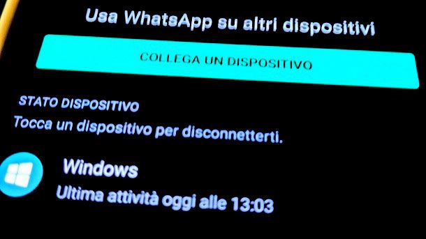 Controllare attività social WhatsApp Android