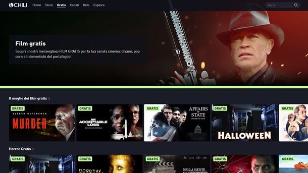 Siti per vedere film streaming gratis CHILI