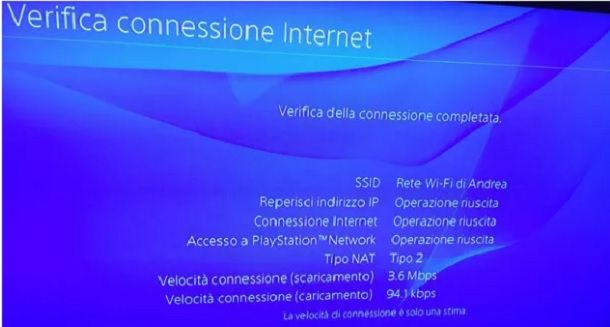 Impossibile fare hotspot con PS4