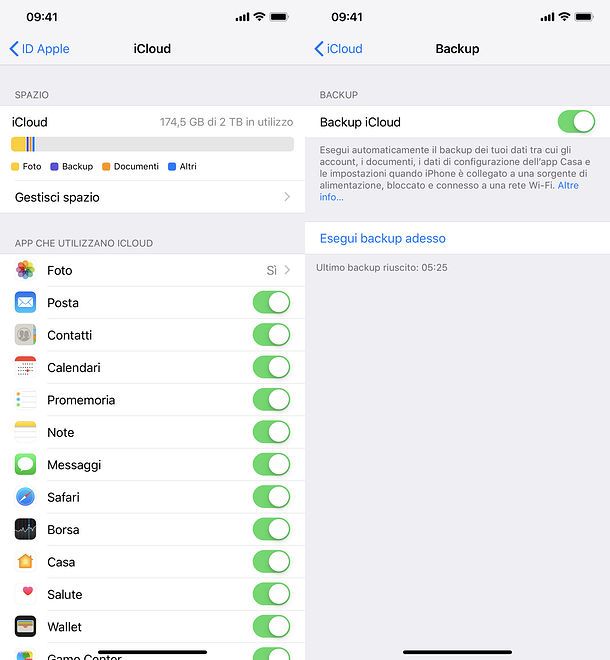 Backup iCloud