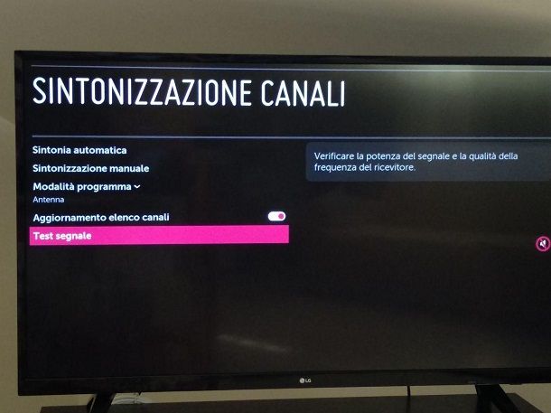 Come verificare se l'antenna TV funziona correttamente