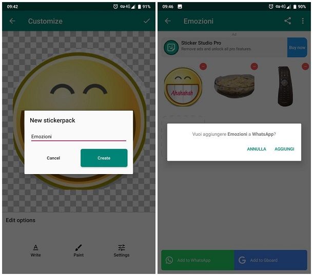 Come creare uno sticker WhatsApp Android