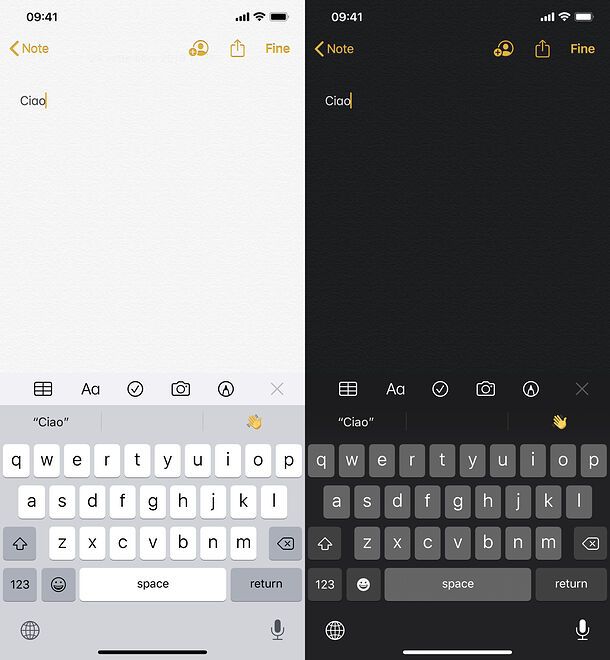 Tema scuro iPhone