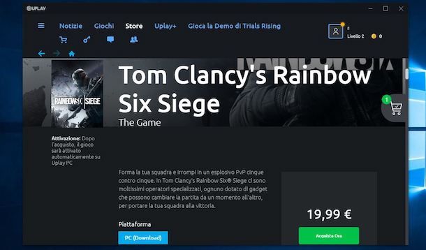 Come scaricare Rainbow Six Siege da Uplay