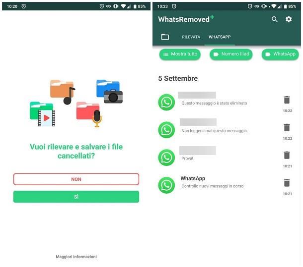 Come recuperare messaggi WhatsApp cancellati dal mittente su Android
