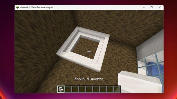 Vasca quarzo Minecraft
