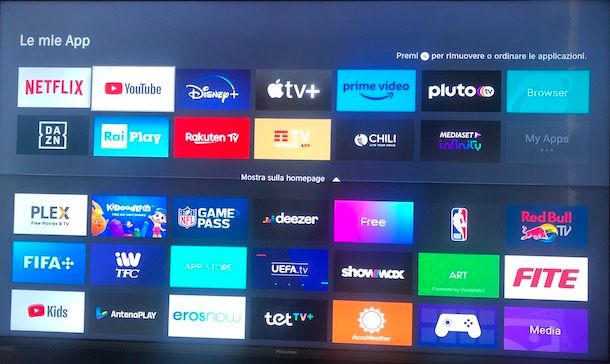 TIMVISION su Smart TV