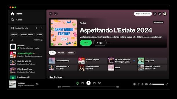 Come usare Spotify su computer