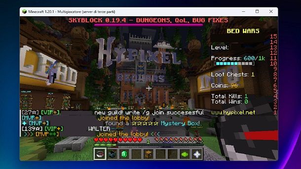 Hypixel BedWars Modalità Minecraft Java