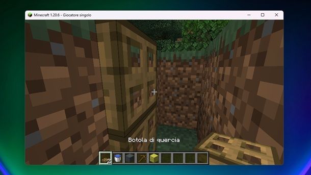 Botole di quercia Farm calcestruzzo Minecraft