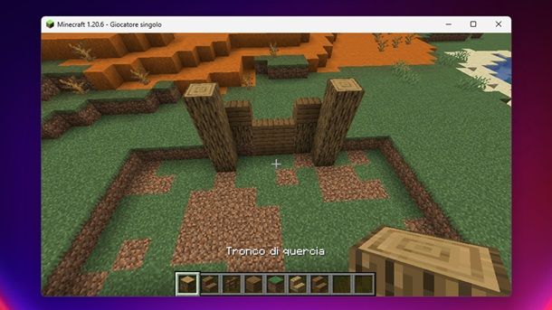 Tronco di quercia Minecraft
