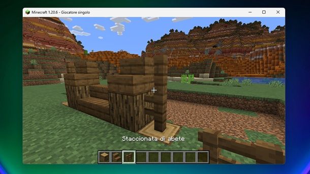 Staccionata di abete Minecraft