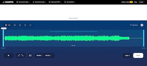 Taglia audio di 123apps