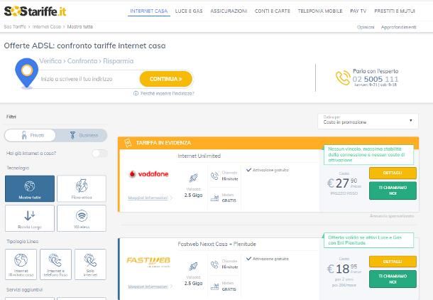 Confronto offerte per la telefonia fissa