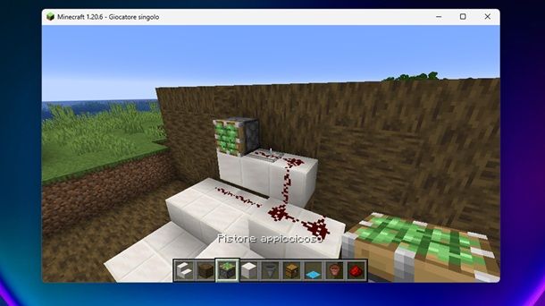 Pistone appiccicoso Minecraft