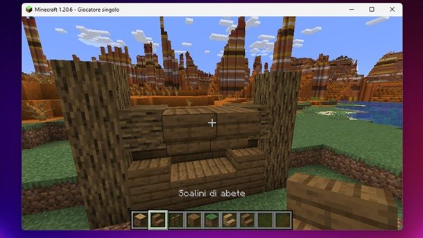 Scalini retro ponte Minecraft