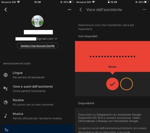 Come cambiare voce all'Assistente Google su iPhone