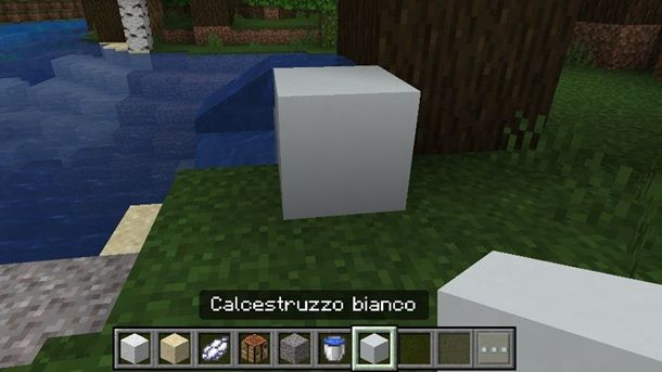 Come craftare il calcestruzzo su Minecraft Bedrock