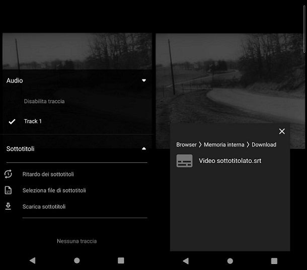 Come sotttotitolare un video con VLC Android