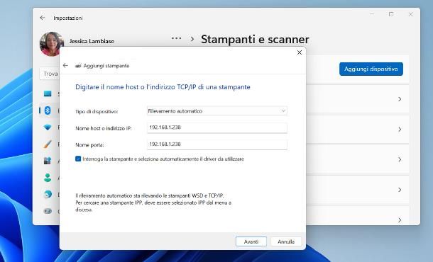 Come installare una stampante di rete con indirizzo IP