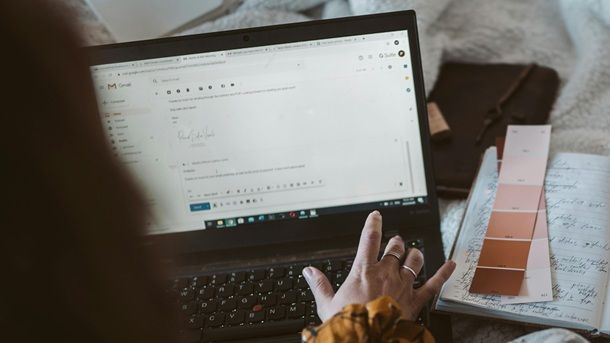 Scrittura mail notebook