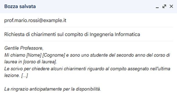 Come scrivere una mail formale ad un professore