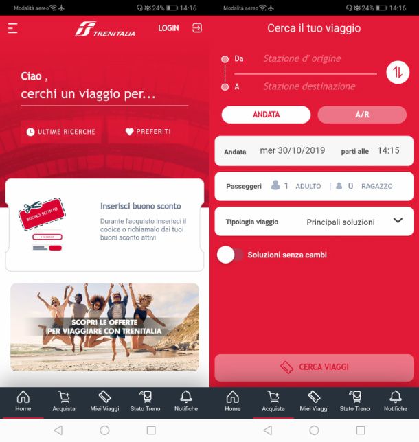 App per treni Salvatore Aranzulla