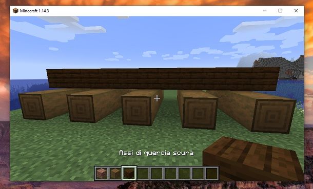 Assi di quercia scura Minecraft