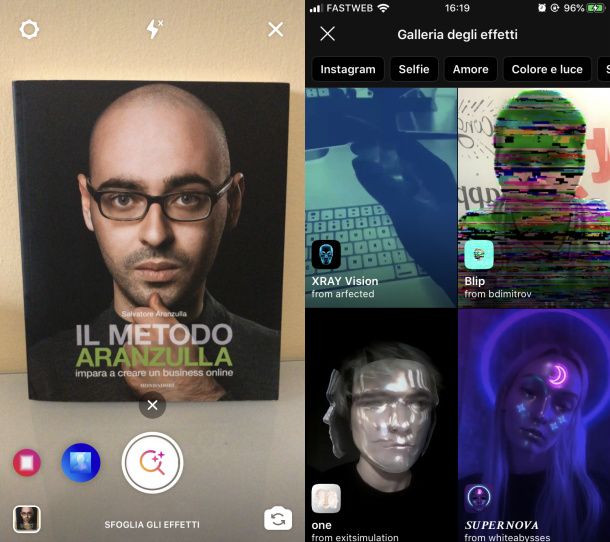 Come creare filtri storie Instagram