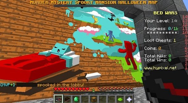 BedWars Illustrazione Minecraft